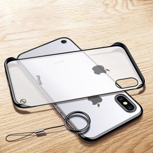 Frameless Transparent Plating Phone Case For iPhone 12 12Mini 11 Pro MAX XSMAX XR X XS SE2020 7 8 Plus Ultra Thin Hard PC Cover