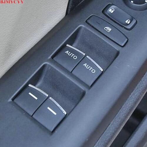 BJMYCYY ABS 7PCS/SET Car window lift buttons decorate sequins For Honda CIVIC 10th Coupe 2016-18 CRV C-RV 2017-19 accessories