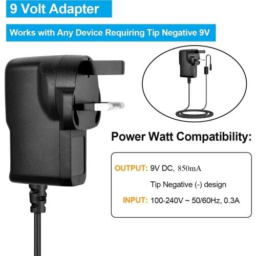 Keyboard Power Supplies Guitar Pedal Adapter Power Supply Electronic Organ Cable for Electric Guitar UK Plug
