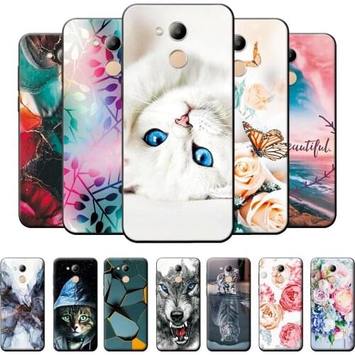 For Honor 6C Pro Case Back Cover For Honor 6C Pro Iron Tower Pattern Case on 6C Pro Silicone Phone Case For Huawei Honor 6C Pro