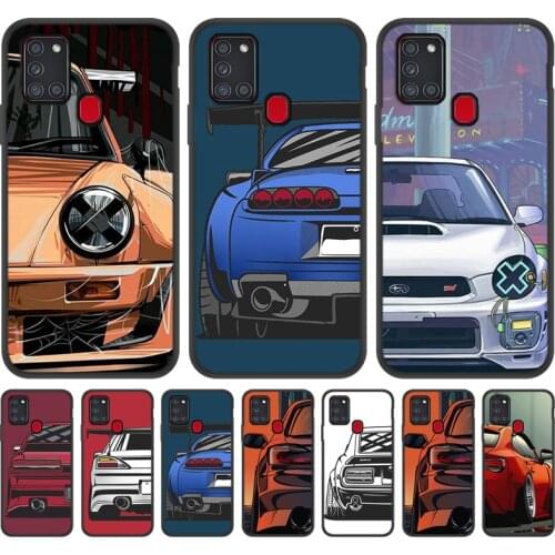 A51 A50 5G Case For Samsung Galaxy A21S A21 A22 A32 A70 A71 A52 A72 A42 A82 S20 FE S21 Plus S20 Ultra Luxury Cool Car Back Cover