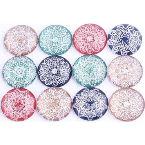 Mixed Snowflake Photo Cabochon Glass 12mm 14mm 18mm 20mm 25mm Diy Flatback Scrapbooking For Jewelry Making