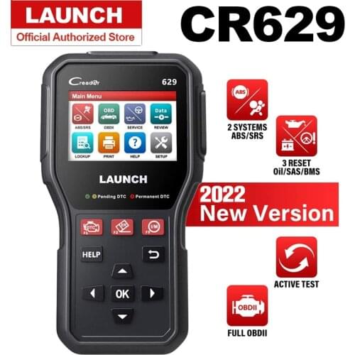 New launch cr629 obd2 scanner abs srs code reader obd 2 autoscanner active test obdii car scanner