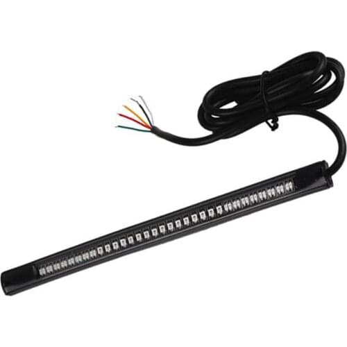 Motorcycle PVC 48LED Brake Turn Signal Light Strip License Plate Tail Car Off-road Vehicle Motorbike Refitted Accessory