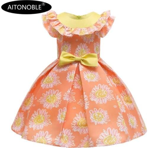 Aitonoble Summer New Costume Gilrs Dress Girls Dress Princess Dress KidsSkirt Cosplay Dress For Girls With a Gift Bag