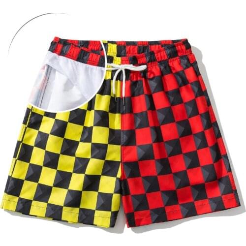 New Print Vacation Men Breathable Beach Shorts Men Sexy Swimwear Bikinis Surf Swimsuit swim Briefs Beachwear Sports Shorts