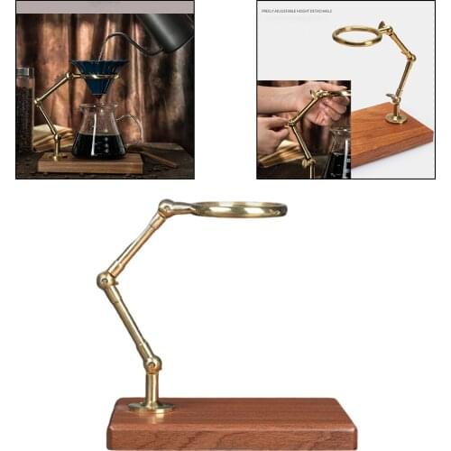 Wood&Copper Coffee Filters Dripper Holder Stand for Home Kitchen Kitchen