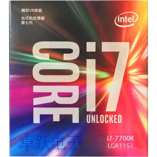 Intel PC Core 7 series Processor I7 7700K I7-7700K Boxed processor CPU LGA 1151-land FC-LGA 14 nanometers Quad-Cor free shipping