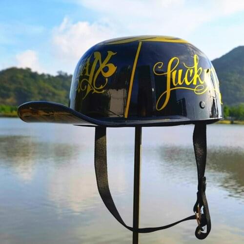 Helmet motorcycle half helmet electric scooter retro helmet ladle helmet