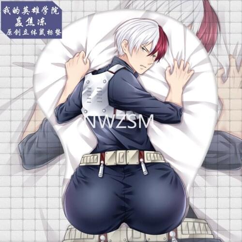 Anime My Hero Academia Computer office games 3D printing Midoriya Izuku mouse pad wristband silicone wrist pad mouse pad