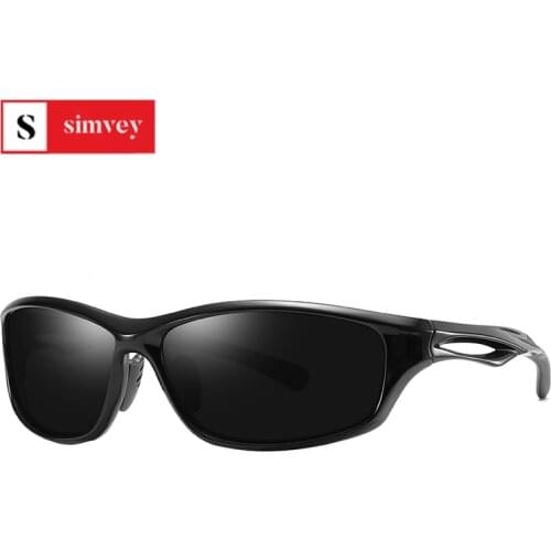 Simvey Sports Polarized Fishing Sunglasses for Men Women TR90 Unbroken Frame UV400 Driving Sun Glasses Goggle with Case