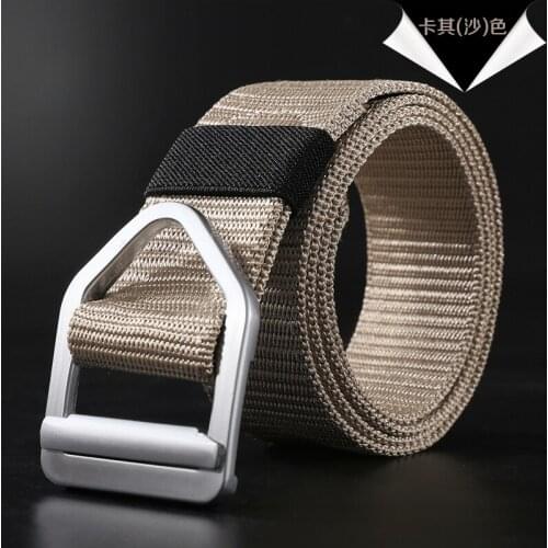 Tactical belts multi-functional leisure extended nylon canvas combat triangle belt buckle belt