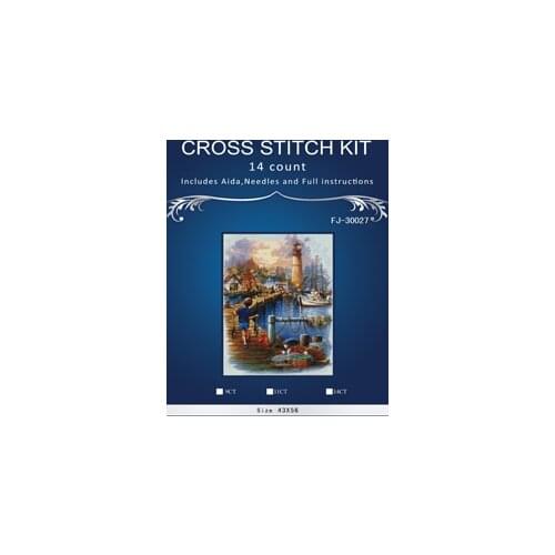Top Quality Lovely Hot Sell Counted Cross Stitch Kit Old World Holiday Ornaments Similar DMC fj-30027 pretty corner
