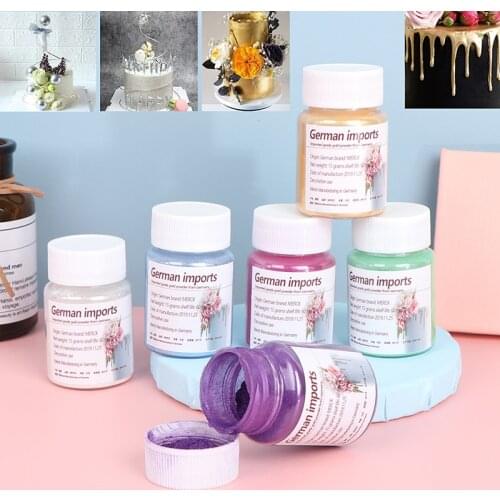 Cake Edible Glitter Powde Color Dust Silver Pearl Baking 15g Decorations