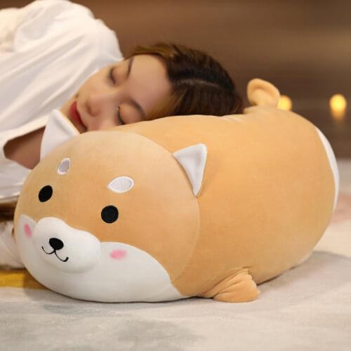 1pc 26-48CM Cute Big Ass Fat Shiba Inu Plush Pillow Stuffed Soft Cartoon Animal Corgi Dog Dolls Kids Girls Birthday Xmas Gifts