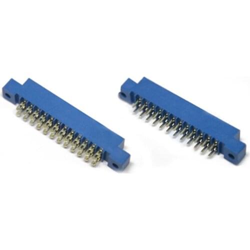 1PCS Circuit board socket 805 gold finger bus slot welding wire plug-in type 3.96 gold-plated PCB bus