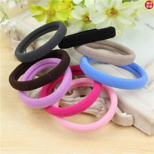New 10pcs/Lot Girls Candy Colors 4 CM Rubber Bands Children Elastic Hair Bands Ponytail Holder Kids Hair Accessories