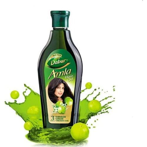 180ml 100% Original Brighten Gloss Nourish Hair Roots and Prevent Hair Loss India Dabur Amla Hair Oil