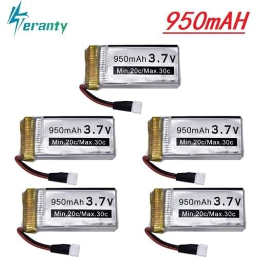 3.7v 950mah Battery for Syma X5 X5c X5c-1 X5s X5sw X5sc V931 H5c RC Quadcopter Spare Parts For X5c X5sw 3.7v Drone Battery 5Pcs