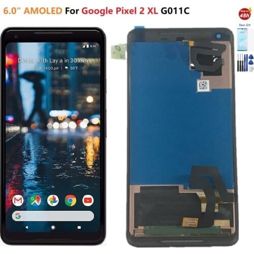 6.0" Amoled For Google Pixel 2 XL Lcd Pixel 2xl Lcd Display Touch Screen For Google Pixel 2 XL Display Screen Pixel 2 xl Lcd