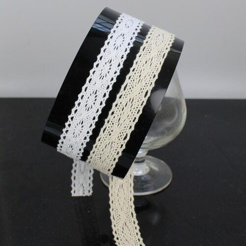 60yards1.8cm Braid Cotton lace trim Patchwork Needlework sewing accessories Clothes edge decoration Garment material 498