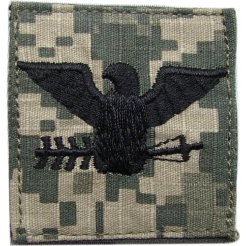 US ARMY ACU EAGLE RANK O-6 COLONEL UNIFORM PATCH