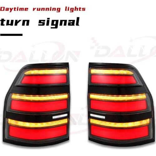 Car LED Tail Light Taillight For Mitsubishi Montero Pajero 2006-2020 Rear Running Light + Brake + Reverse + Dynamic Turn Signal