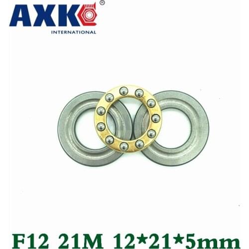 Free Shipping 10 Pcs F12-21m High Quality Thrust Ball Bearing 12x21x5mm Plane Thrust Ball Bearings For 12mm Shaft 12*21*5mm