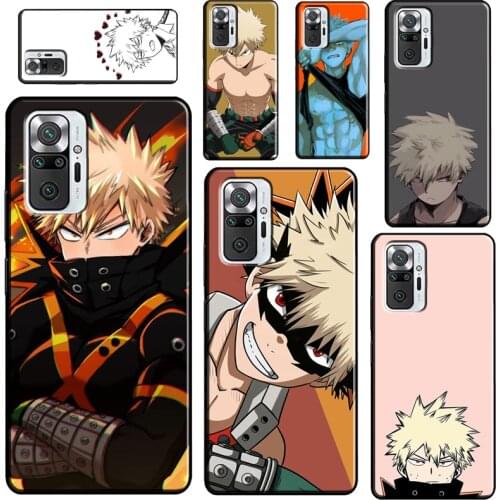 Anime Katsuki Bakugou For Xiaomi Redmi Note 10 9 Pro 8T 9S Note 7 8 Pro Case For Redmi 9 7A 8A 9A 9C 9T Cover