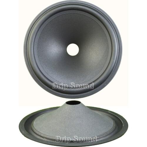 2pcs 8" inch 195mm 25.5mm Core Speaker Cone Paper Basin Woofer Drum Paper Rubber Edge Trumper Bass Repair Parts