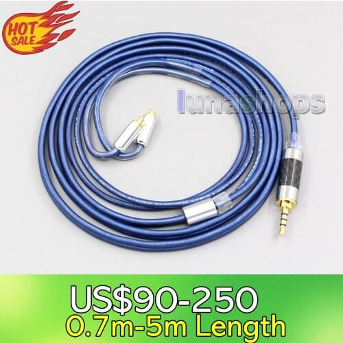 LN006219 3.5mm 2.5mm 4.4mm Balanced 99.97% PURE Silver Cable For AKG N5005 N30 N40 MMCX