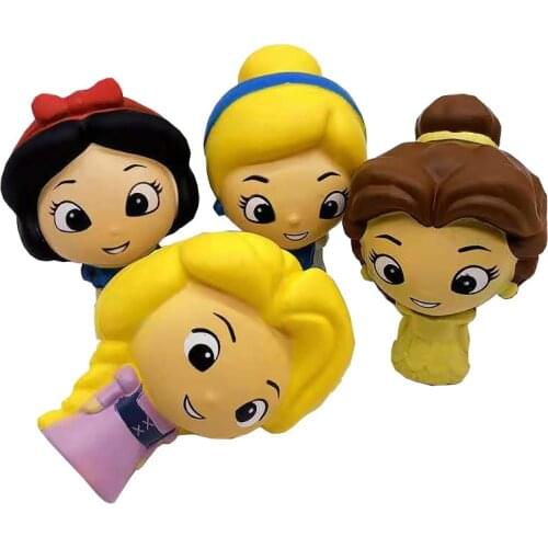 Kawaii Princess doll Series Slow Rising Squishy Soft Bread Scented Squeeze Toys Stress Relief Fun for Kid Party Xmas Gift