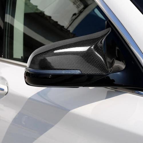 1 Pair Replacement Carbon Fiber Rear Mirror Covers Cap 51167292745 for BMW E84 F20 F21 F22 F30 F32 F33 F36 X1 M3