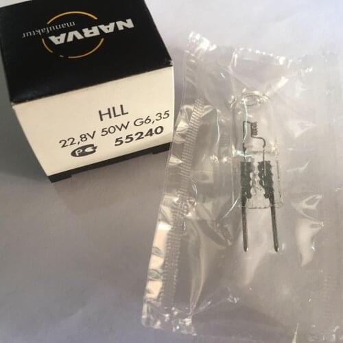 NARVA 55240 HLL 22.8V 50W G6.35 bulb,Dr.Mach M3F Hanaulux Maquet surgical light,22.8V 50W Axial halogen lamp