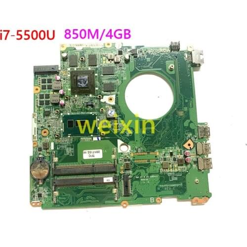 782621-601 782621-001 782621-501 laptop Motherboard for HP ENVY 17-K 17T-K 850M/4GB with i7-5500U 100% fully Tested