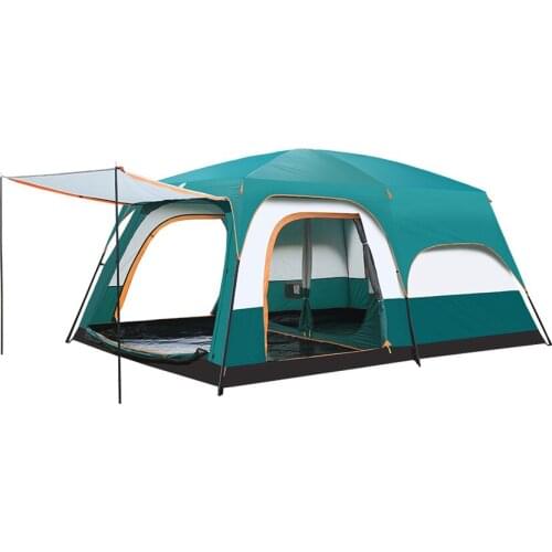 Outdoor Tent 4-6 Person Camping Tent,Two Bedrooms One Living Room Easy Instant Backpacking For Sun Shelter,Travelling,Hiking