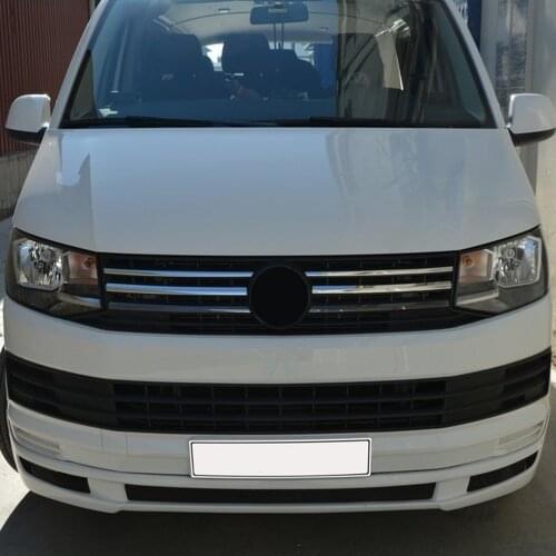 For VW T6 Transporter Chrome Front Grill 4 Pcs. 2015 -2019. Stainless Steel. A + Quality Modified Design Accessory