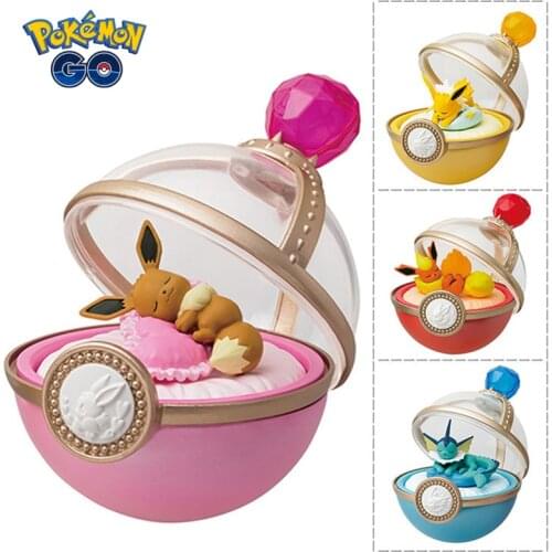 Pokemon Anime Toys Eevee Family Super Cute Sleeping Pokemon 10 Styles Blind Box Kawaii Toys Doll Decoration Gift for Little Girl