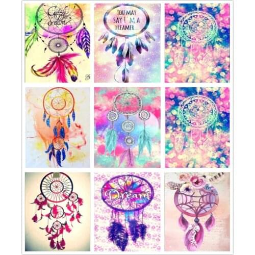 Popular 5D Diamond Painting Wind Chime Cross Stitch DIY Diamond Embroidery Mosaic Wall Sticker Home Decor Love Gift To Family