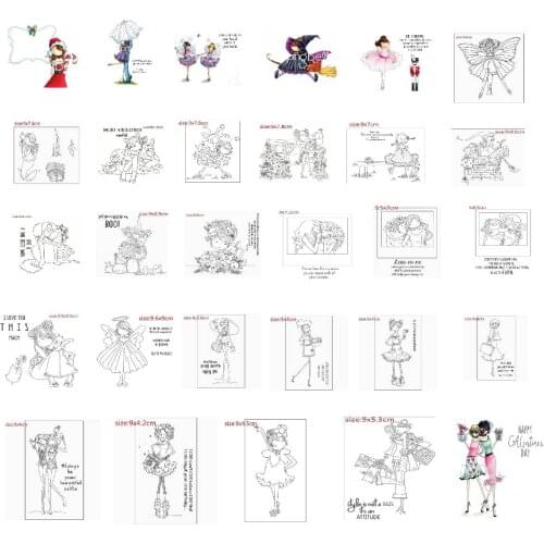 Clear stamp Transparent Clear Silicone Stamp/Seal for DIY scrapbooking/photo album Decorative card making