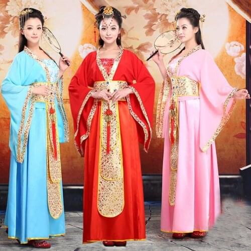 Luxury Womens Cosplay Costume Dance Clothes Fairy Princess Tang Suit Hanfu Queen Chinese Ancient Clothing dramaturgic costume