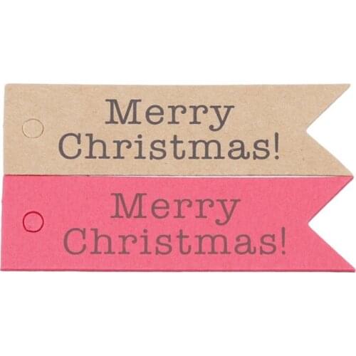 Merry Christmas Kraft Tags 10m Rope Xmas Decoration Message Card Bookmark Wrapping Supplies Labels