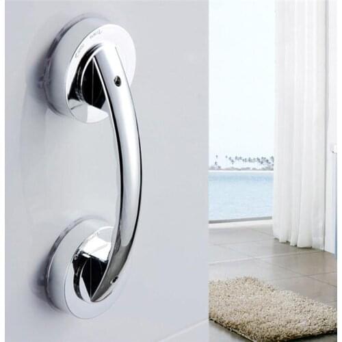 Shower Handle Safety Strong Hold Suction Cup Grab In Bathroom Plactis Tub Bar Free Punch Handle Toilet Handrail Bath