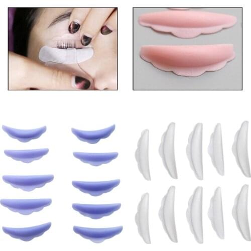 False Fake Eyelash Shield Pad Gasket Eyelash Assistant Sizes Silicone Eyelash Perm Curler Curling Root Lifting