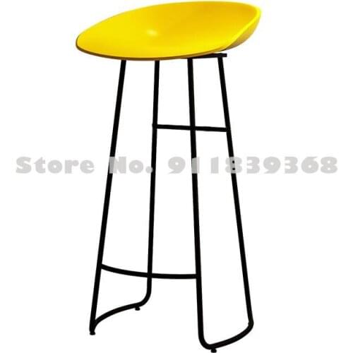 Nordic Bar Chair Modern Simple High Stool Family Bar Stool Bar Stool Front Desk High Stool High Stool Bar Chair
