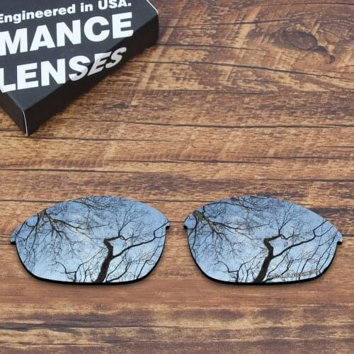 ToughAsNails Resist Seawater Corrosion Polarized Replacement Lenses for Oakley Half Jacket Sunglasses Metallic Silver