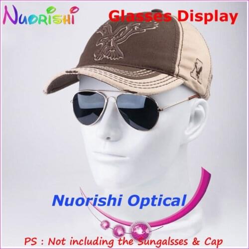 8 Colors Head Mold Model Display Stands For Showing Eyeglass Sunglasses Eyewear Glasses Cap Headphone Holder CK103 Free Shipping