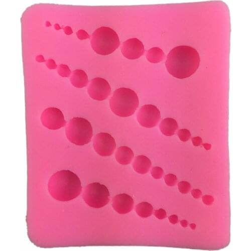 Pearl ice cream molding silicone mold chocolate fondant baking mold plaster drops decoration