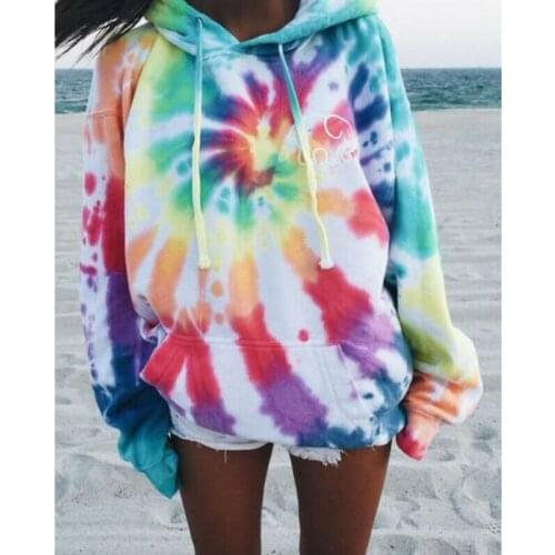 Women Hoodie Drawstring Sweatshirt Winter Autumn Long Sleeve Warm Sweatshirt Casual Print Ladies Baggy Hooded Jumper Coat Pocket