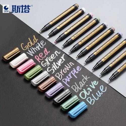 Gold Silver Wax Printing Pen for Wedding Sealing Wax Stamp Personalized Monogram Pen Album Marker Pen Graffiti Signature Pen
